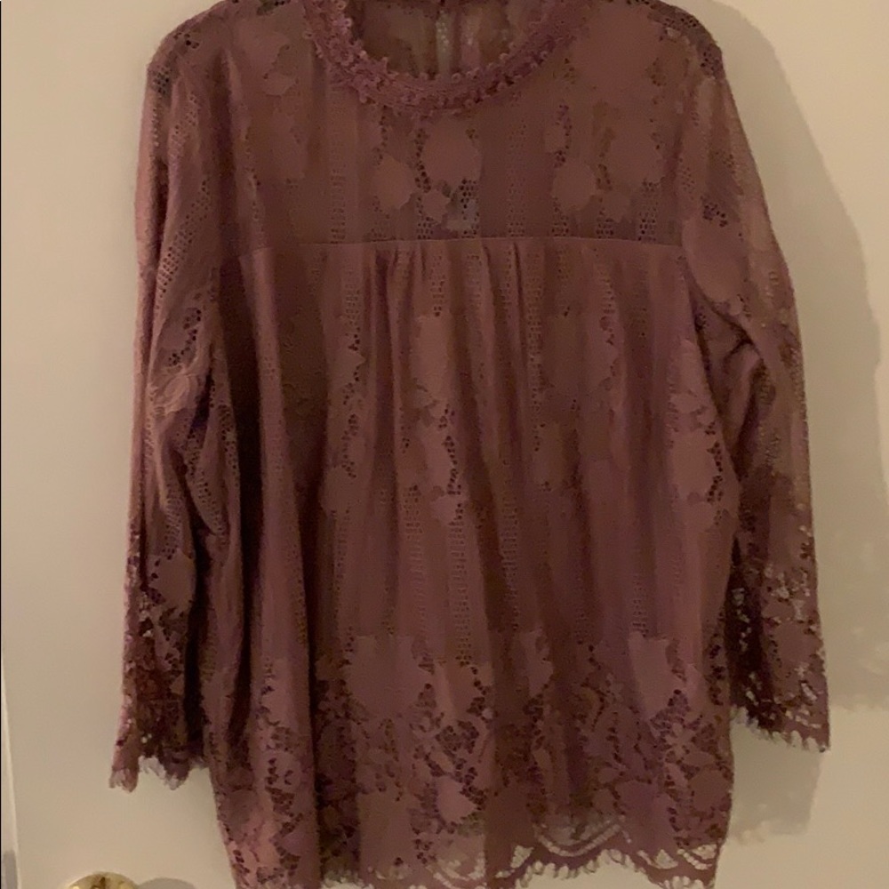 Blush boho romantic top